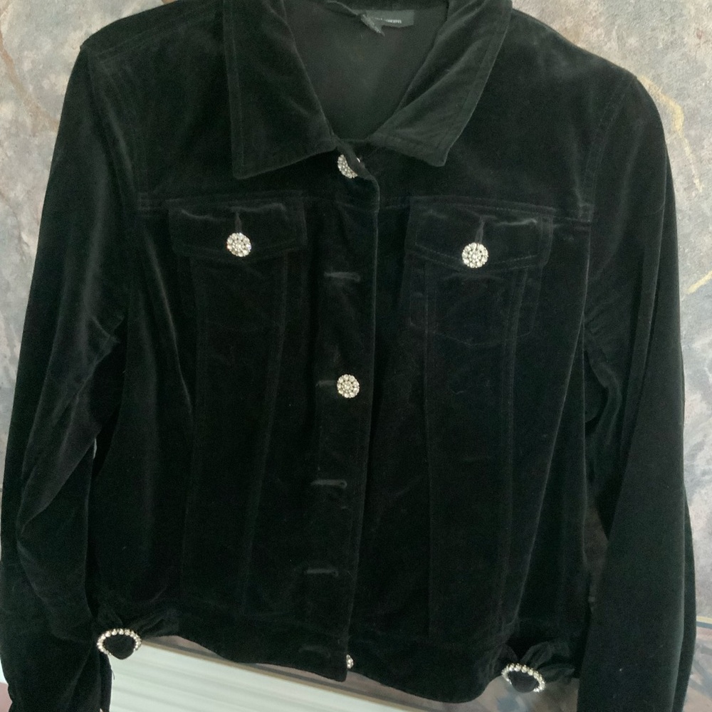 Chic Black Garment with White Accents
